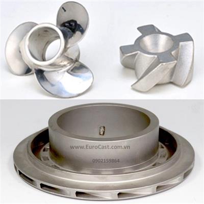 Investment casting of ship impellers